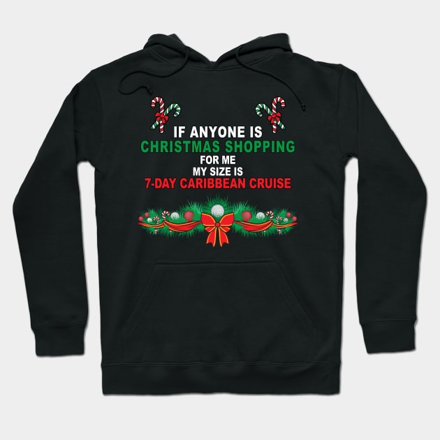 Funny Christmas Shopping Hoodie by DeesDeesigns